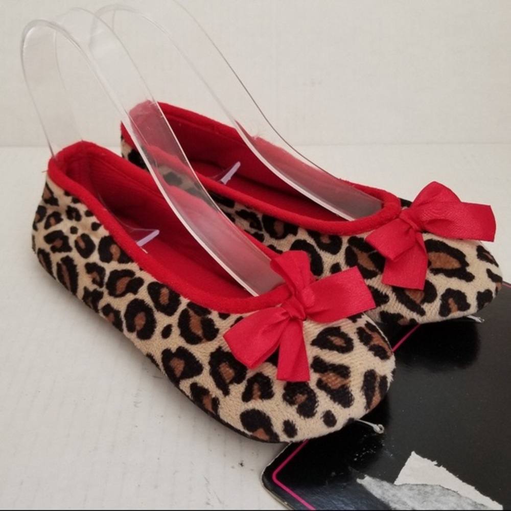 Dollhouse Slippers Animal Leopard Print Small size 5-6